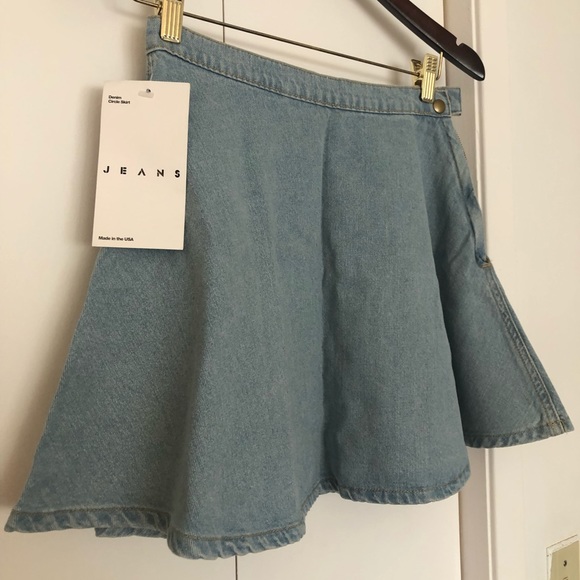 American Apparel Denim Circle Skirt - Picture 2 of 4